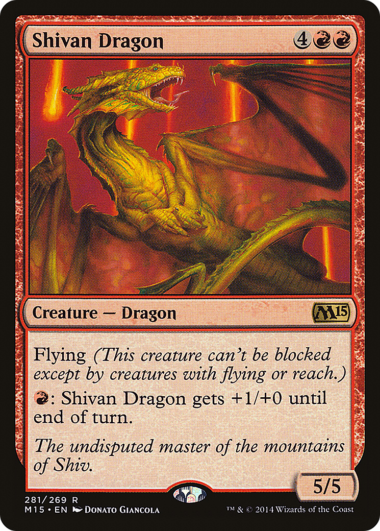 Shivan Dragon [Magic 2015]-1