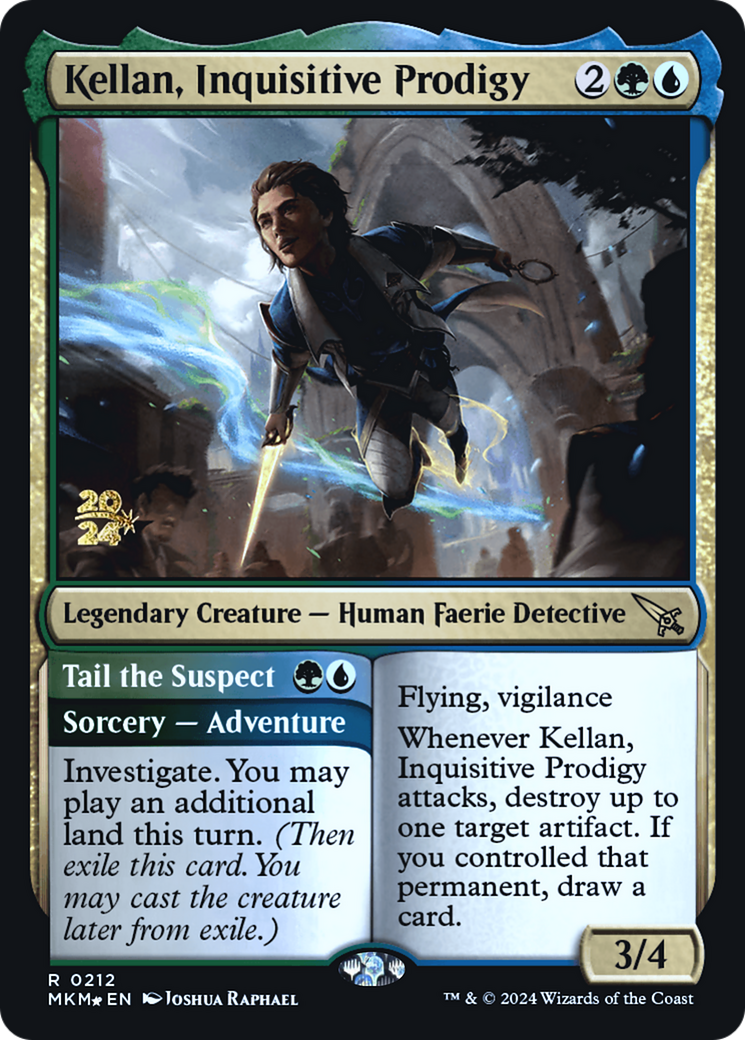 Kellan, Inquisitive Prodigy [Murders at Karlov Manor Prerelease Promos]-1