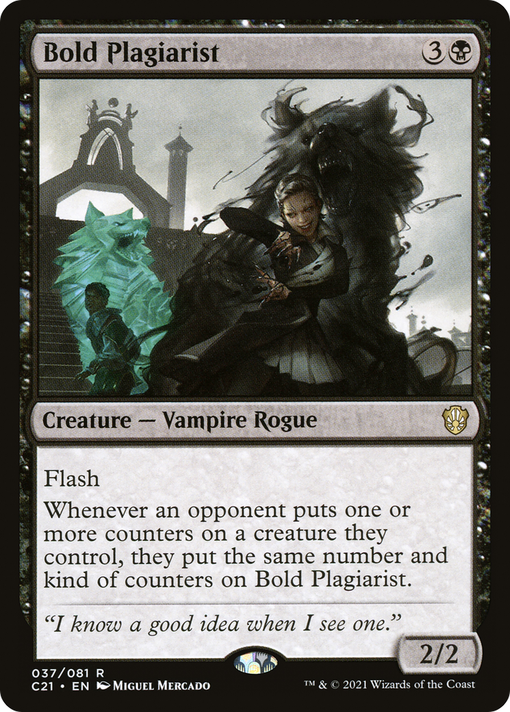 Bold Plagiarist [Commander 2021]-1
