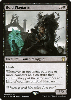 Bold Plagiarist [Commander 2021]-1