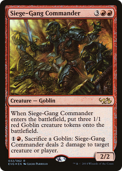 Siege-Gang Commander (Elves vs. Goblins) [Duel Decks Anthology]-1