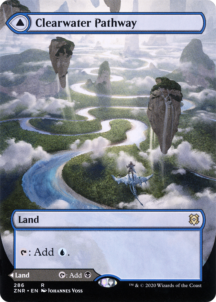 Clearwater Pathway // Murkwater Pathway (Borderless Alternate Art) [Zendikar Rising]-3
