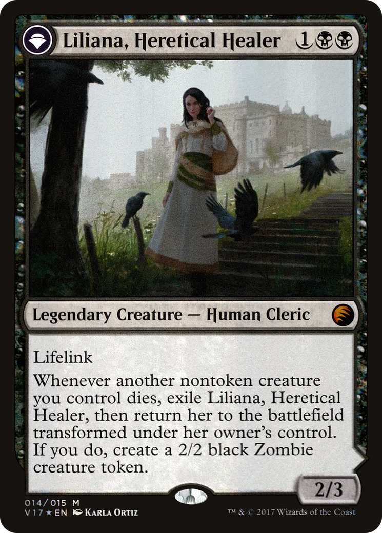 Liliana, Heretical Healer // Liliana, Defiant Necromancer [From the Vault: Transform]-3