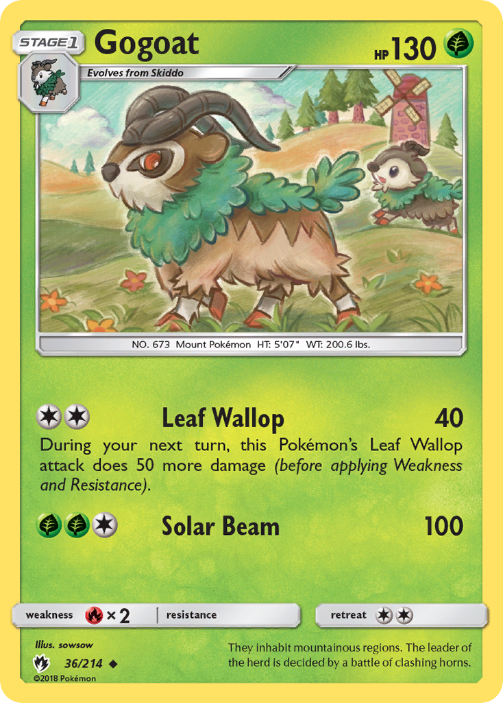 Gogoat (36/214) [Sun & Moon: Lost Thunder]-1
