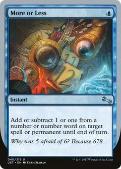 More or Less [Unstable]-1