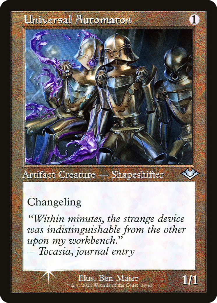Universal Automaton (MH1-038) - Modern Horizons 1 Timeshifts Etched Foil-1