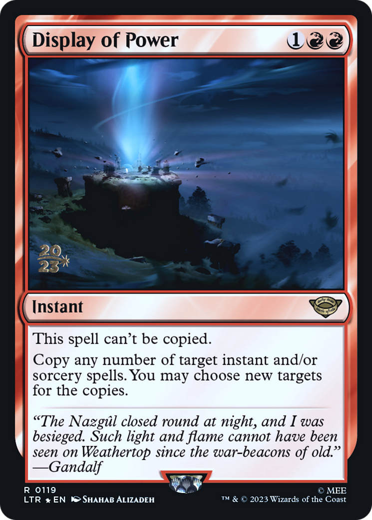 Display of Power [The Lord of the Rings: Tales of Middle-Earth Prerelease Promos]-1