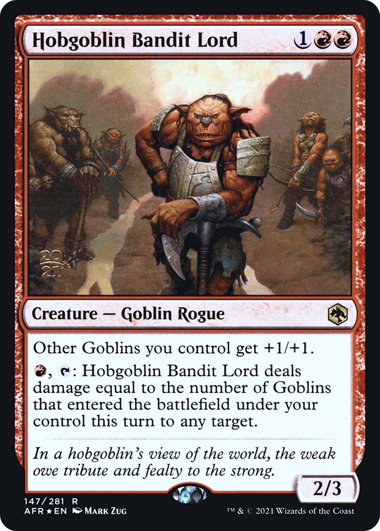 Hobgoblin Bandit Lord [Dungeons & Dragons: Adventures in the Forgotten Realms Prerelease Promos]-1