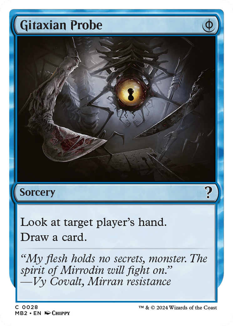 Gitaxian Probe (White Border) [Mystery Booster 2]-1