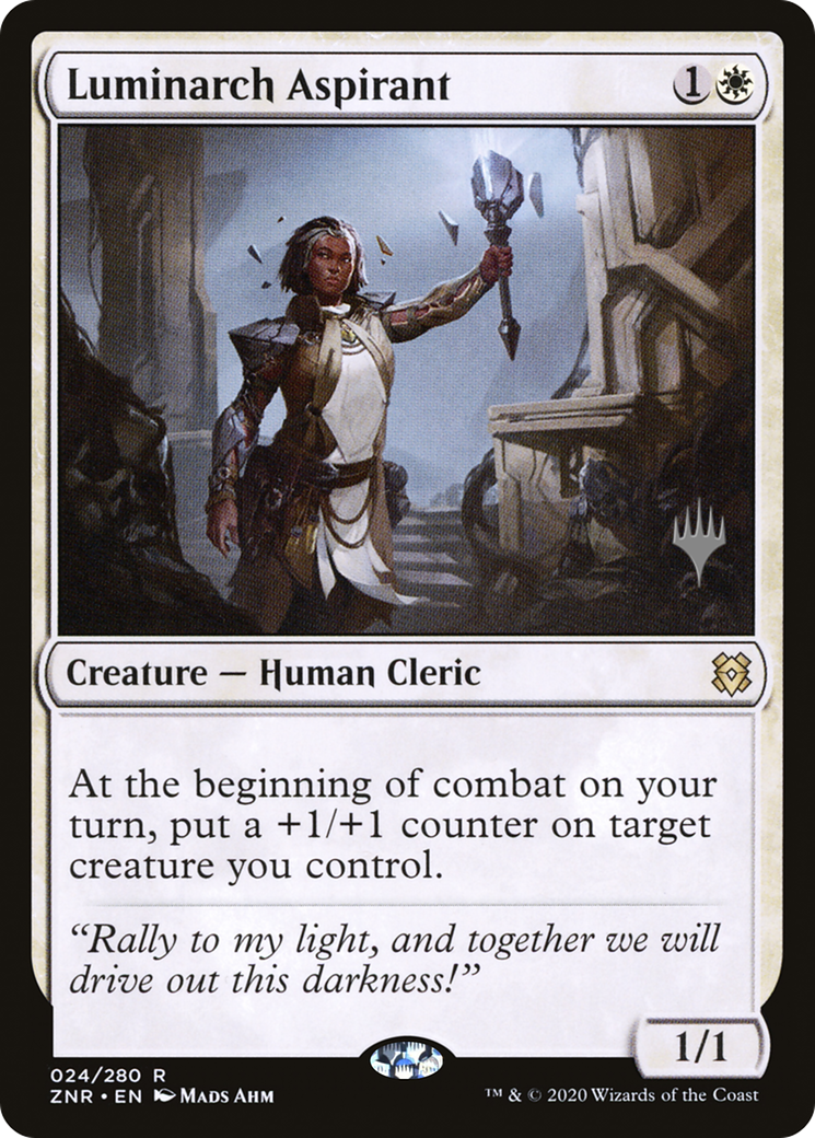 Luminarch Aspirant (Promo Pack) [Zendikar Rising Promos]-1