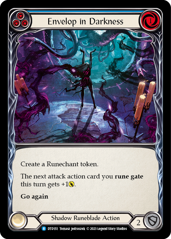 Envelop in Darkness (Blue) [DTD151] (Dusk Till Dawn)  Rainbow Foil-2