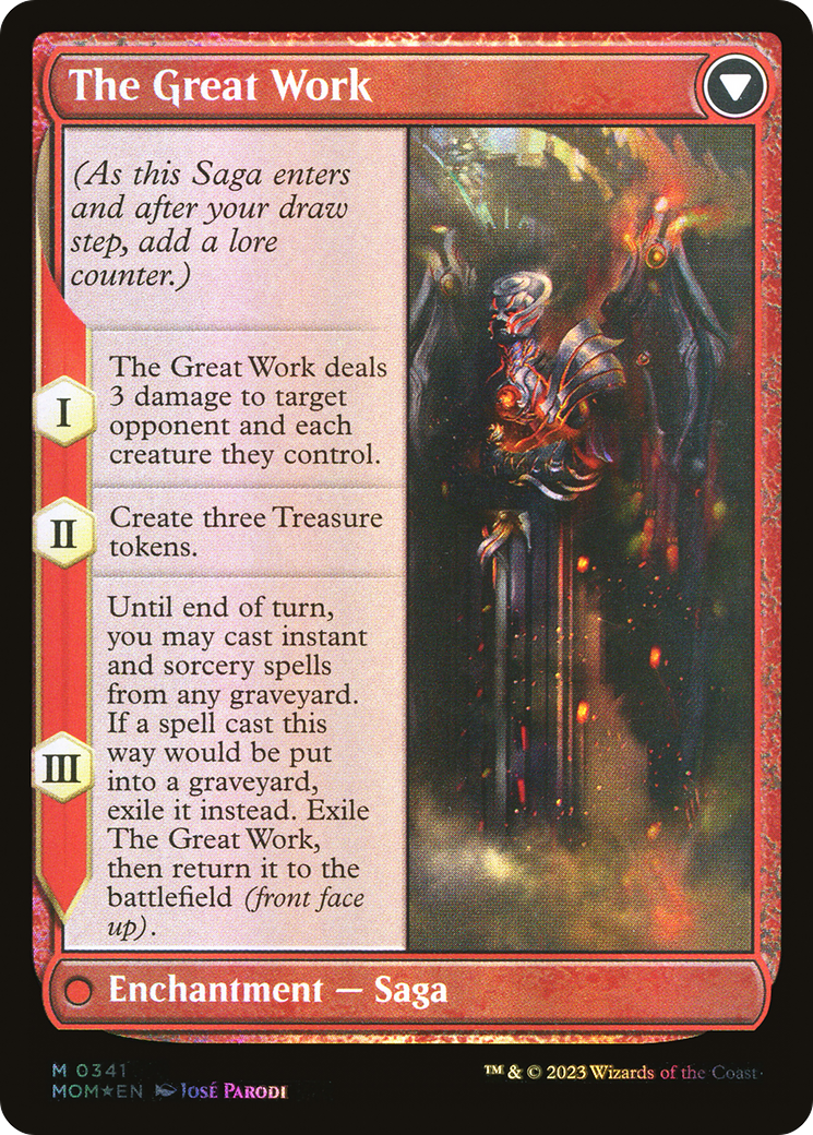 Urabrask (Serial Numbered) (MOM-341) - March of the Machine (Borderless) Foil-2
