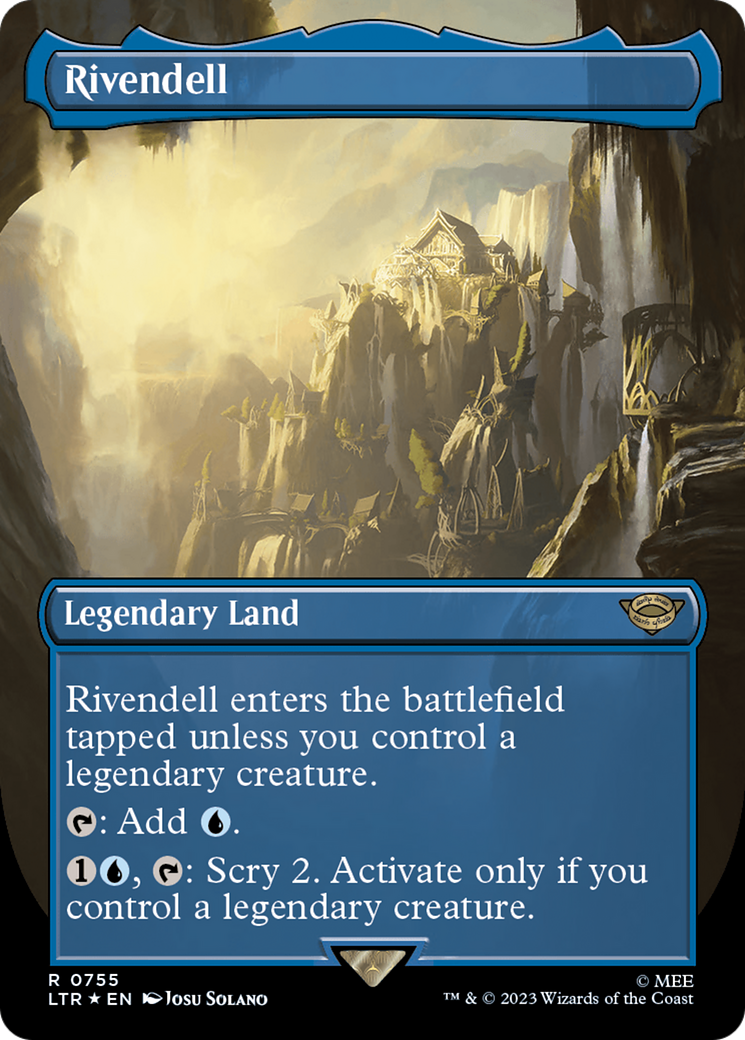 Rivendell (Borderless) (Surge Foil) [The Lord of the Rings: Tales of Middle-Earth]-1