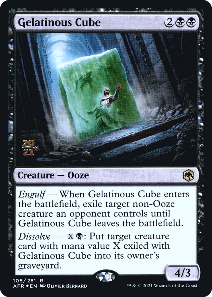 Gelatinous Cube [Dungeons & Dragons: Adventures in the Forgotten Realms Prerelease Promos]-1