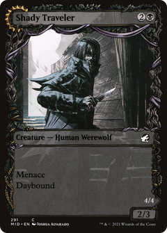 Shady Traveler // Stalking Predator (Showcase Equinox) [Innistrad: Midnight Hunt]-3