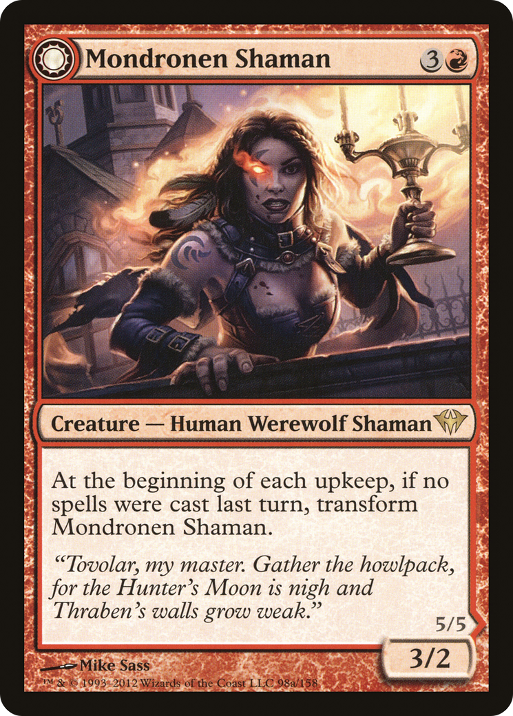 Mondronen Shaman // Tovolar's Magehunter [Dark Ascension]-3