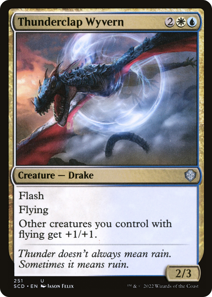 Thunderclap Wyvern (SCD-251) - Starter Commander Decks-1
