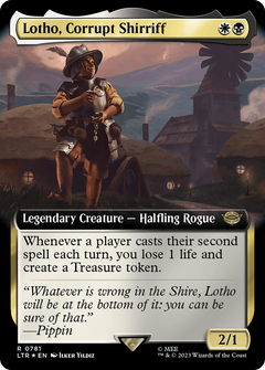 Lotho, Corrupt Shirriff (Extended Art) (Surge Foil) [The Lord of the Rings: Tales of Middle-Earth]-1