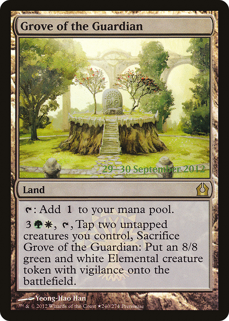 Grove of the Guardian [Return to Ravnica Prerelease Promos]-1