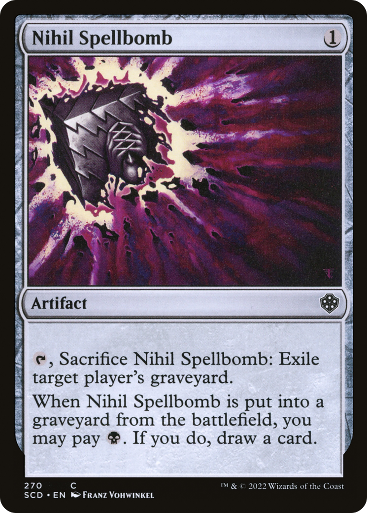 Nihil Spellbomb [Starter Commander Decks]-1