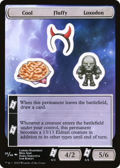 Cool Fluffy Loxodon [Unfinity Stickers]-1