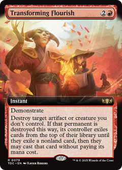 Transforming Flourish (Extended Art) [Tarkir: Dragonstorm Commander]-1