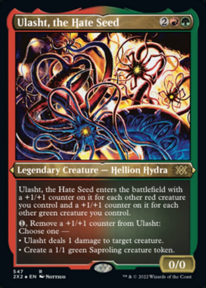 Ulasht, the Hate Seed (Foil Etched) [Double Masters 2022]-1