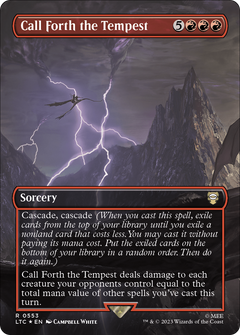 Call Forth the Tempest (Borderless) (Surge Foil) [The Lord of the Rings: Tales of Middle-Earth Commander]-1