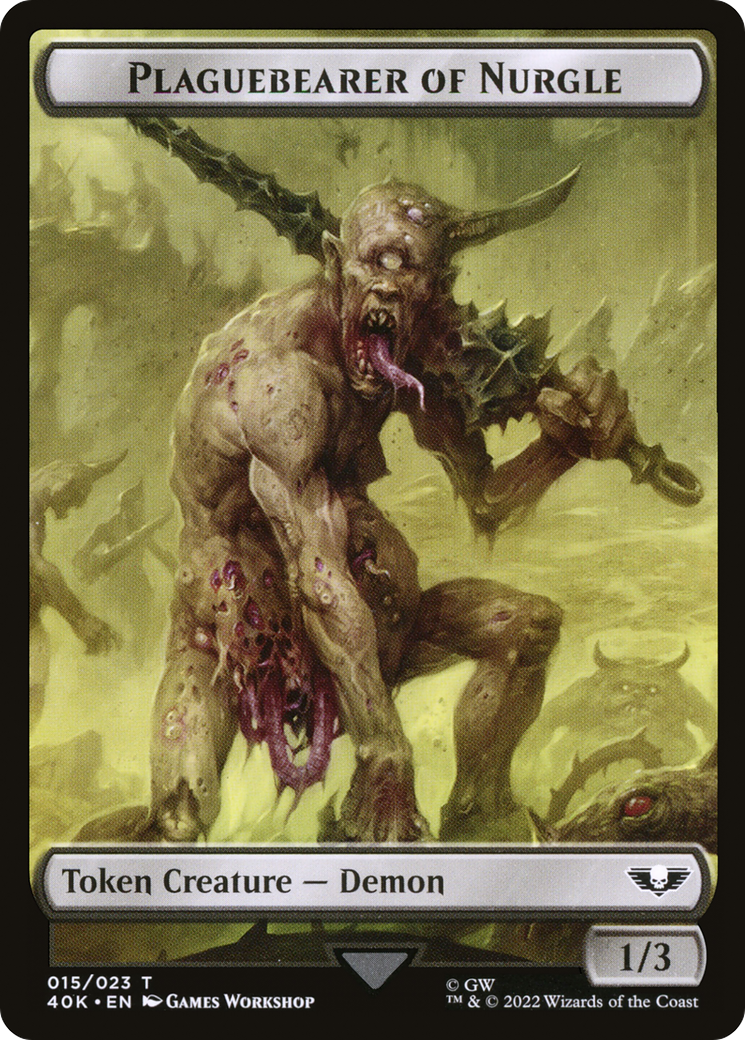 Plaguebearer of Nurgle (T40K-015) - Warhammer 40,000 Tokens-1