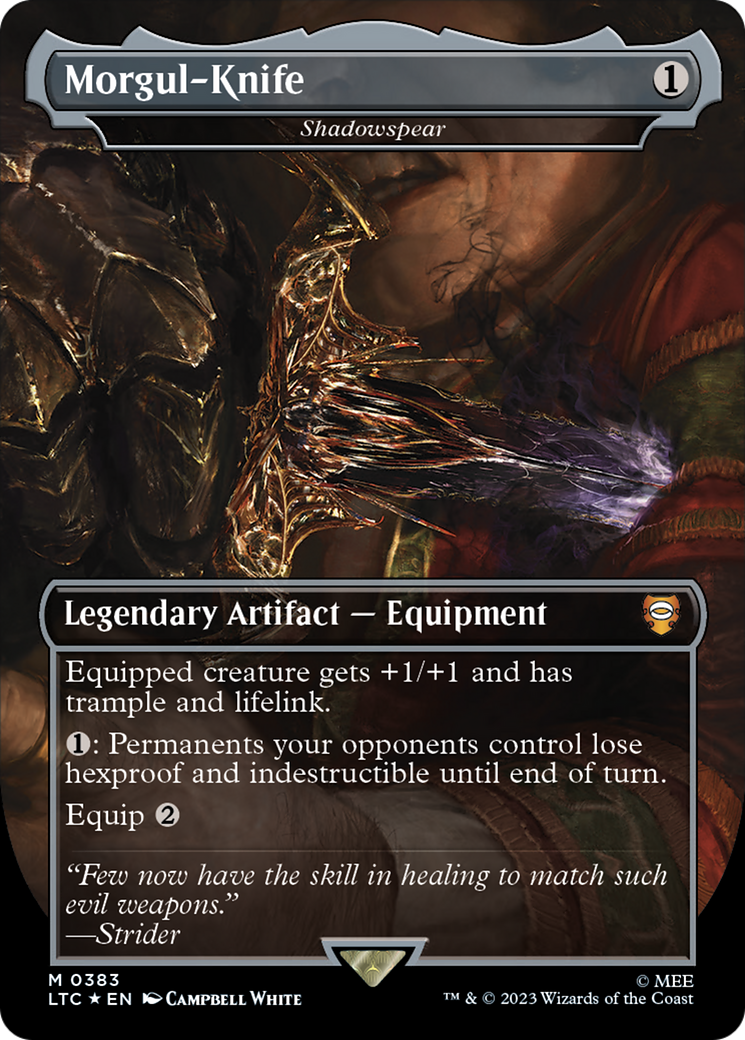 Morgul-Knife - Shadowspear (Surge Foil) [The Lord of the Rings: Tales of Middle-Earth Commander]-1