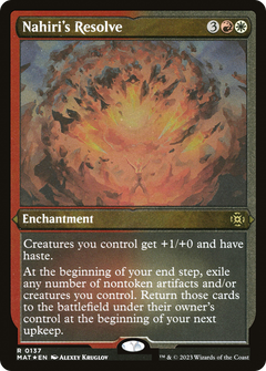 Nahiri's Resolve (MAT-137) - March of the Machine: The Aftermath Etched Foil-1