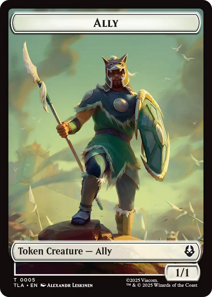 Ally (0005) // Soldier (0002) Double-Sided Token [Avatar: The Last Airbender Tokens]-1