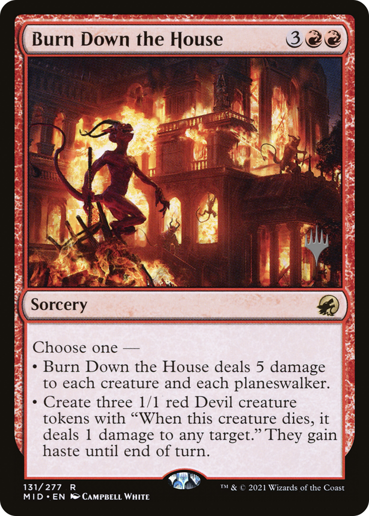Burn Down the House (Promo Pack) [Innistrad: Midnight Hunt Promos]-1