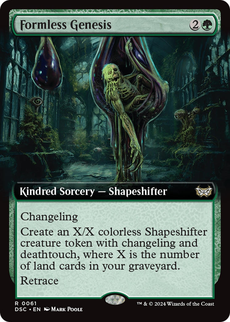 Formless Genesis (Extended Art) [Duskmourn: House of Horror Commander]-1