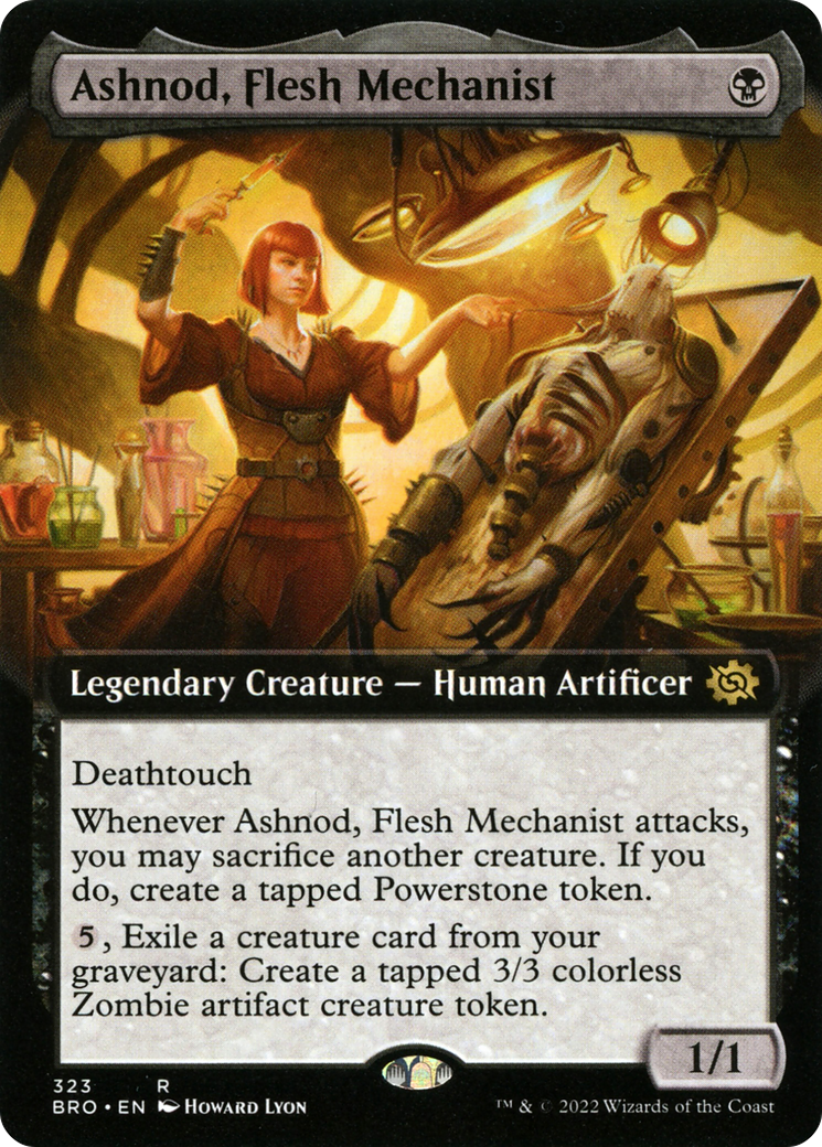 Ashnod, Flesh Mechanist (Extended Art) [The Brothers' War]-1