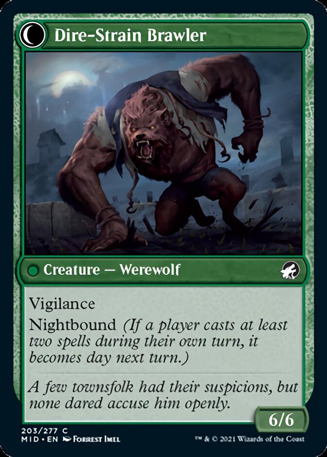 Tireless Hauler // Dire-Strain Brawler [Innistrad: Midnight Hunt]-2