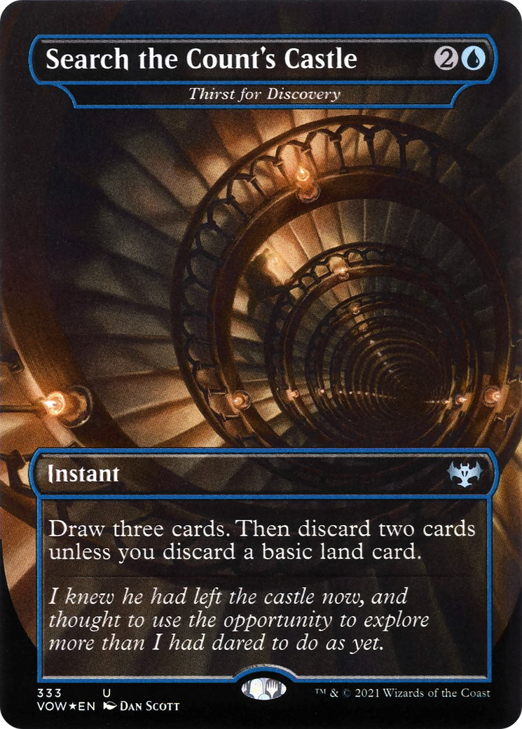 Search the Count's Castle - Thirst for Discovery (VOW-333) - Innistrad: Crimson Vow / Search the Count's Castle (Borderless) Foil-1
