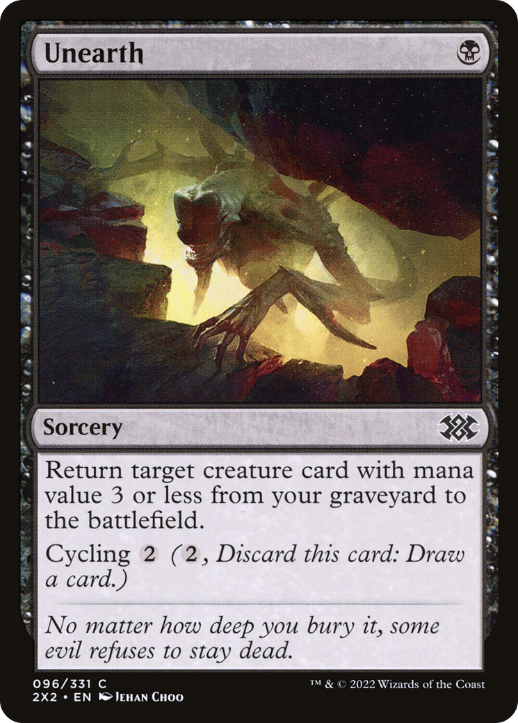 Unearth (2X2-096) - Double Masters 2022 Foil-1
