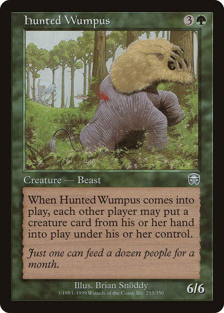 Hunted Wumpus [Mercadian Masques]-1