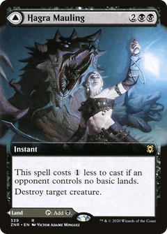 Hagra Mauling // Hagra Broodpit (Extended Art) [Zendikar Rising]-3