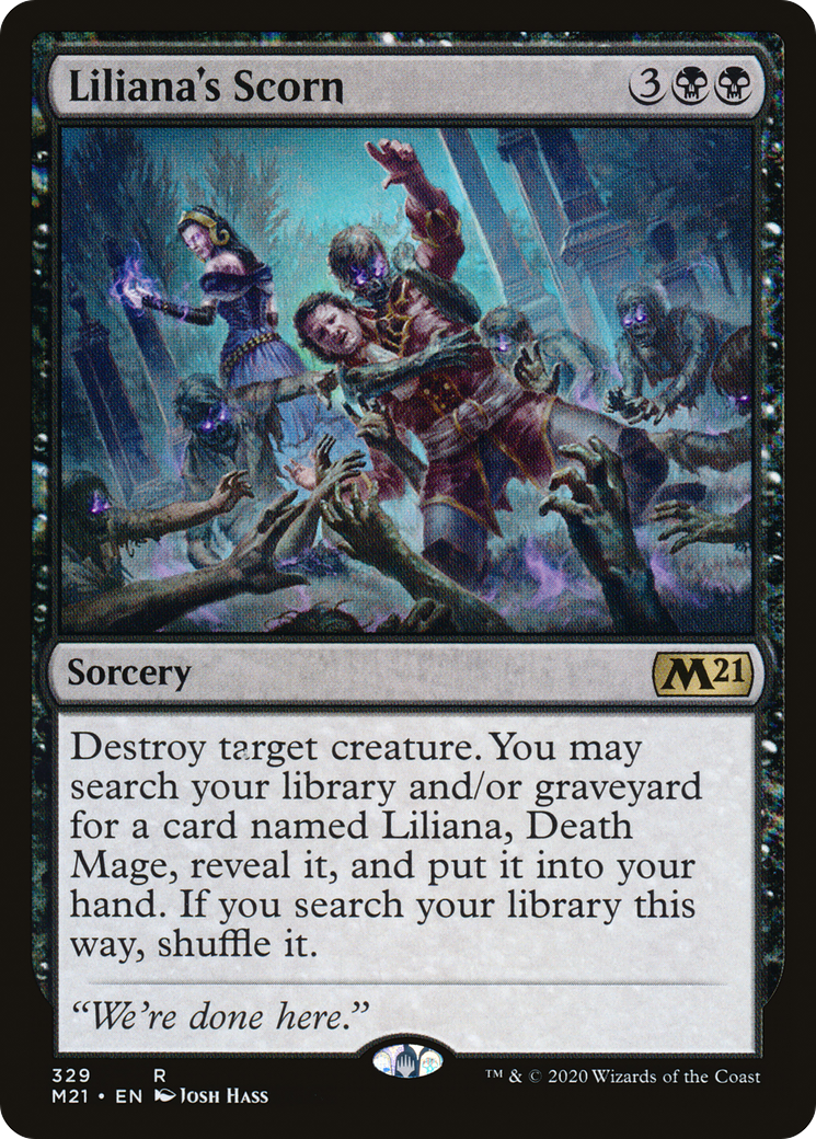 Liliana's Scorn [Core Set 2021]-1