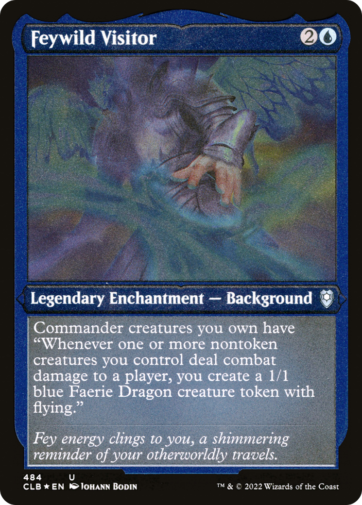 Feywild Visitor (CLB-484) - Commander Legends: Battle for Baldur's Gate Etched Foil-1