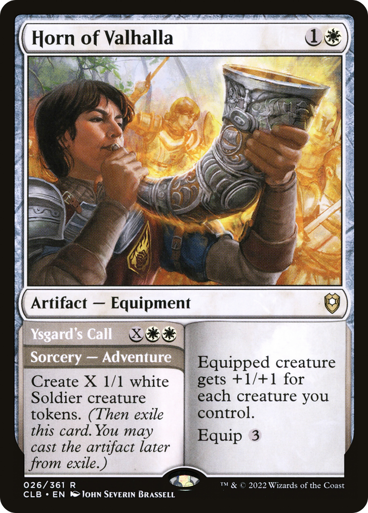Horn of Valhalla // Ysgard's Call [Commander Legends: Battle for Baldur's Gate]-1