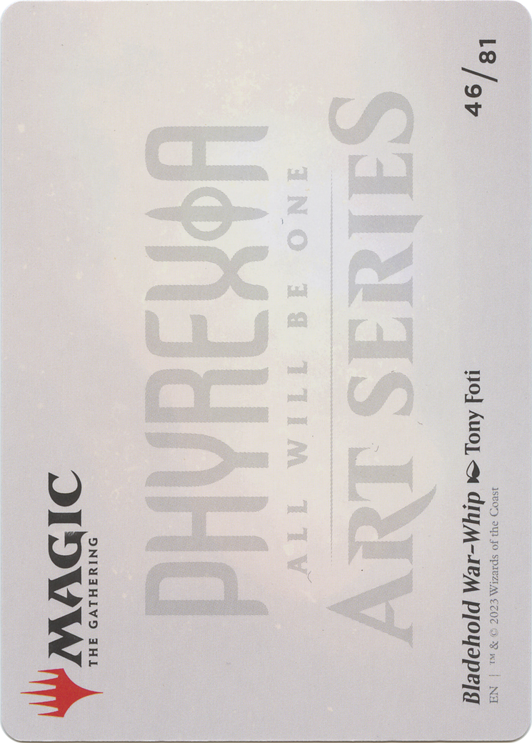 Bladehold War-Whip // Bladehold War-Whip (AONE-046) - Phyrexia: All Will Be One Art Series (Borderless) Foil-2