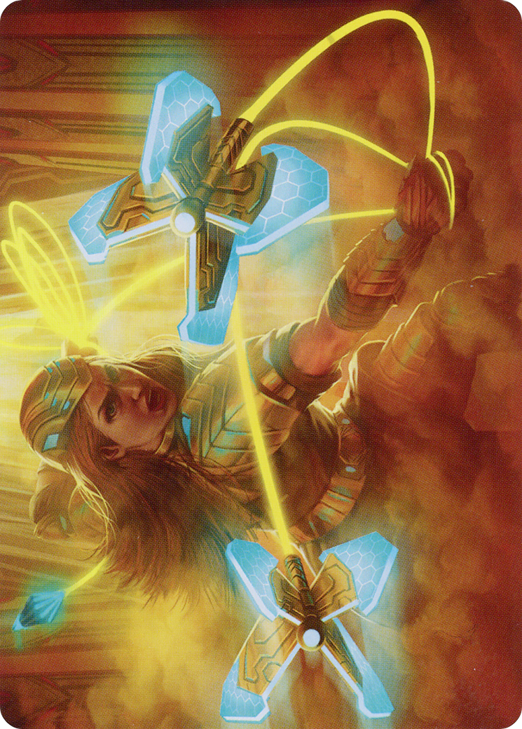 Bladehold War-Whip // Bladehold War-Whip (AONE-046) - Phyrexia: All Will Be One Art Series (Borderless) Foil-1