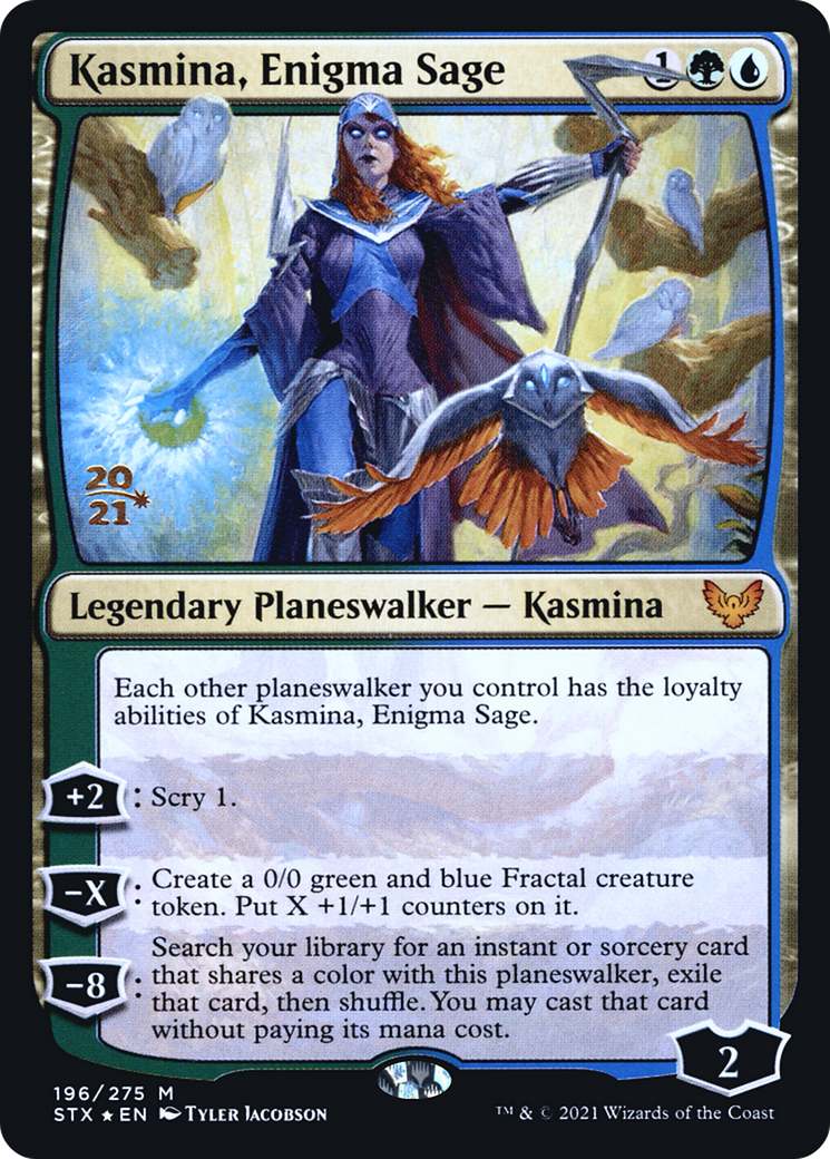 Kasmina, Enigma Sage [Strixhaven: School of Mages Prerelease Promos]-1