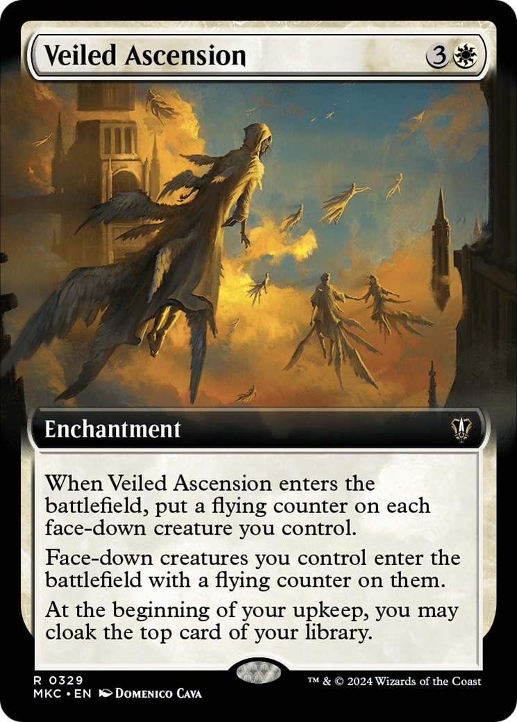 Veiled Ascension (Extended Art) (MKC-329) - Murders at Karlov Manor Commander: (Extended Art)-1