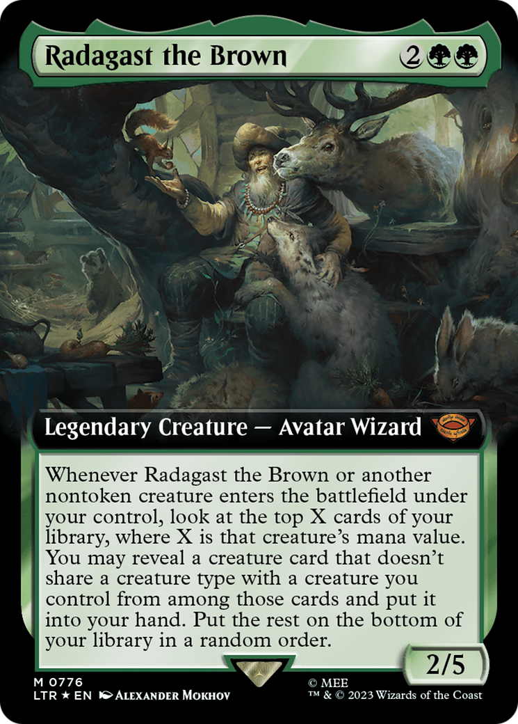 Radagast the Brown (Extended Art) (Surge Foil) [The Lord of the Rings: Tales of Middle-Earth]-1