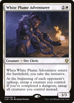 White Plume Adventurer (CLB-049) - Commander Legends: Battle for Baldur's Gate Foil-1
