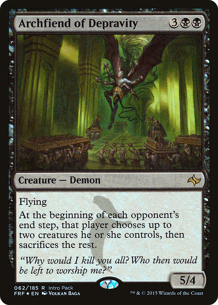 Archfiend of Depravity (Intro Pack) [Fate Reforged Promos]-1